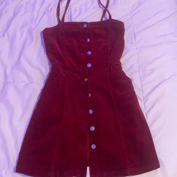 h&m red corduroy dress Red Corduroy dress for kids